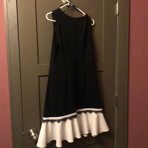 Black dress with cute white accent